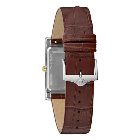 Bulova 98B430 Classic Rectangle 29 mm Marrone | Gioiellitosti.it