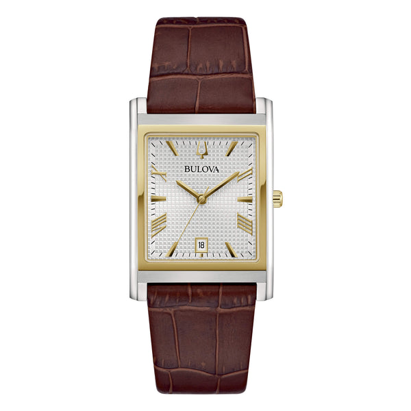 Bulova 98B430 Classic Rectangle 29 mm Marrone | Gioiellitosti.it