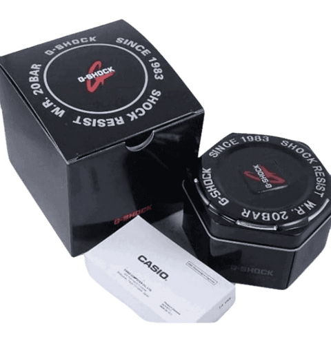 Packaging originale e certificati G-SHOCK DWN 5600 1ER NERO Anello Orologio