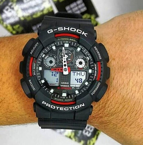 Casio G - Shock GA - 100 - 1A4ER orologio multifunzione Nero | Gioiellitosti.it