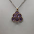 Ciondolo con ametista e diamanti oro 18k | Gioiellitosti.it