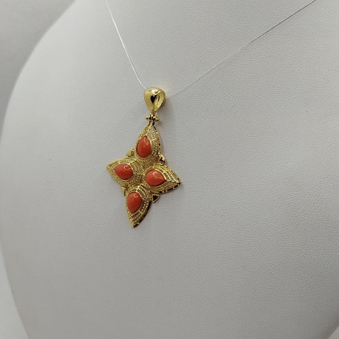 Ciondolo Corallo e Oro 18k 4.10 gr | Gioiellitosti.it