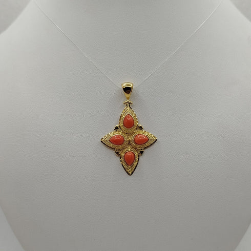 Ciondolo Corallo e Oro 18k 4.10 gr | Gioiellitosti.it