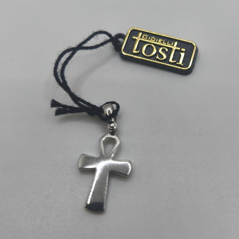 Ciondolo Croce Ankh Oro 18 kt Bianco 2.00 gr | Gioielli Tosti