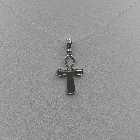 Ciondolo Croce Ankh Oro 18 kt Bianco 2.00 gr | Gioielli Tosti