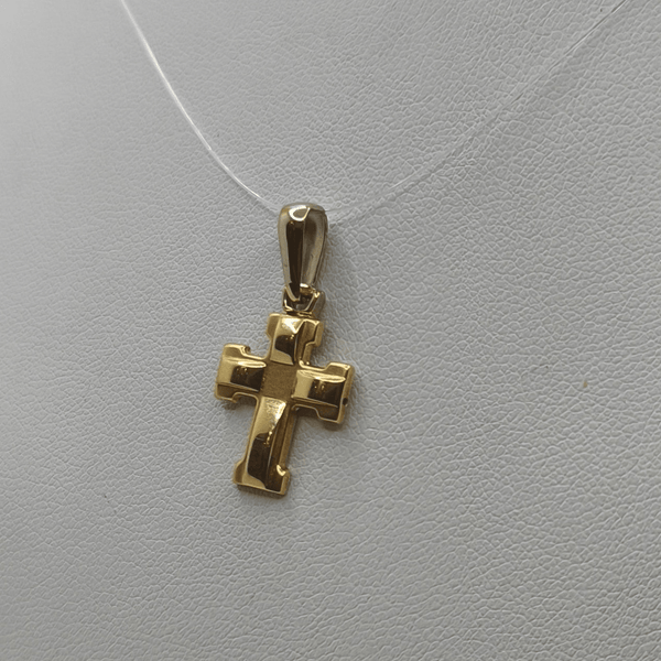 Ciondolo Croce oro 18 kt Classica 1.40 gr | Gioielli Tosti