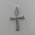 Ciondolo Croce Oro 18k con Zirconi Bianchi Traforata 2,70 gr | Gioielli Tosti