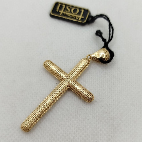 Ciondolo Croce Oro 18k Donna 6x3cm 3,40 gr | Gioiellitosti.it