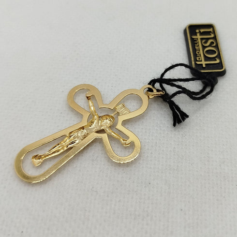 Ciondolo Crocifisso oro giallo 1.90 gr | Gioiellitosti.it