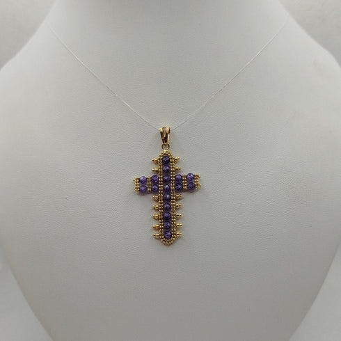 Ciondolo di Ametista viola e Oro 18k 4,70 gr | Gioiellitosti.it