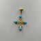 Ciondolo di Turchese e Oro 18k giallo 4.20 gr | Gioiellitosti.it