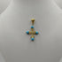 Ciondolo di Turchese e Oro 18k giallo 4.20 gr | Gioiellitosti.it