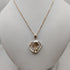Ciondolo in madreperla bianca e diamanti con collana oro 18k | Gioiellitosti.it