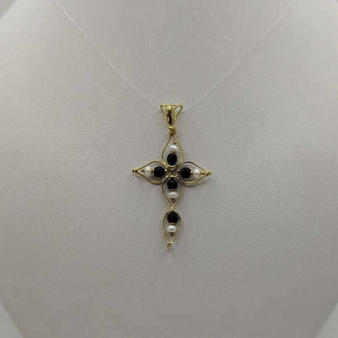 Ciondolo Onice Nero e Oro 18K 2,70 gr | Gioiellitosti.it