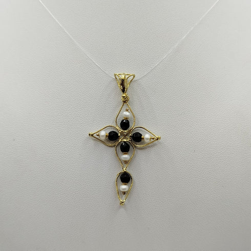 Ciondolo Onice Nero e Oro 18K 2,70 gr | Gioiellitosti.it