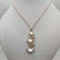 Ciondolo oro madreperla e diamanti con collana | Gioiellitosti.it