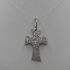 Ciondolo Tao Croce Oro 18k Bianco con Zirconi 4,00 gr | Gioielli Tosti