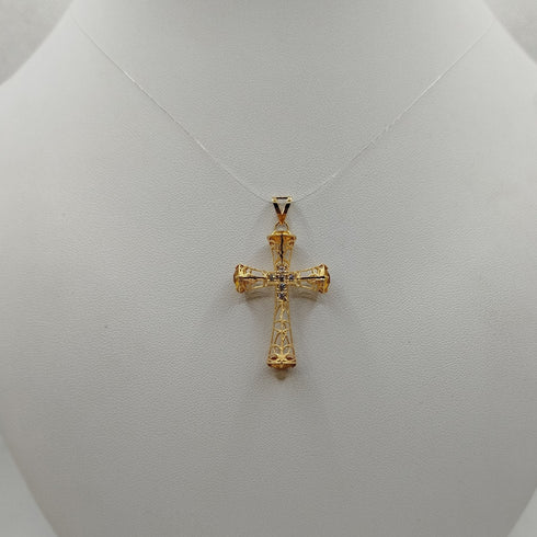 Ciondolo Topazio giallo e Zirconi 3,0 gr | Gioiellitosti.it