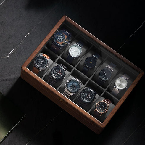 Cofanetto Porta Orologi Uomo Legno 10 Posti | Gioiellitosti.it