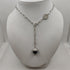 Collana a catena con ciondolo onice e cristalli Boccadamo KGR006N | Gioiellitosti.it