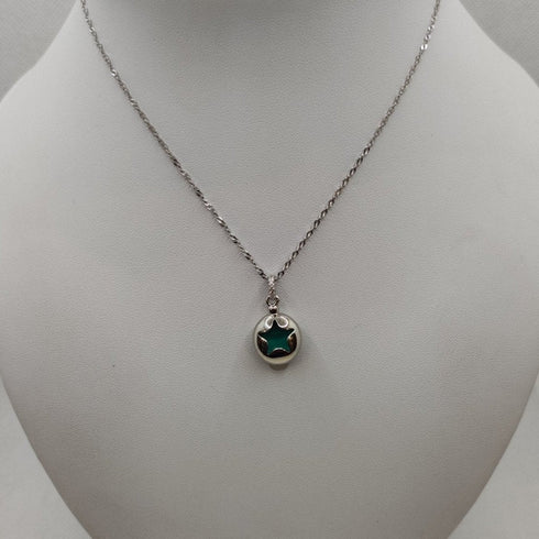 Collana argento con ciondolo stella e pietre colorate Boccadamo GR663 | Gioiellitosti.it