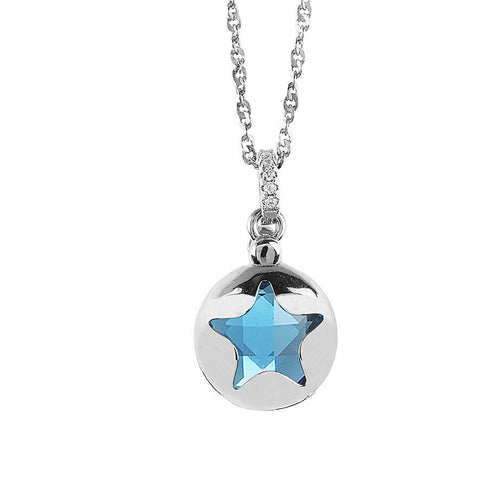 Collana argento con ciondolo stella e pietre colorate Boccadamo GR663 | Gioiellitosti.it