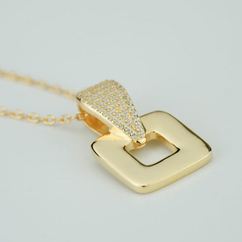 Collana Boccadamo GR920D Placcata oro Pendente Zirconi | Gioiellitosti.it