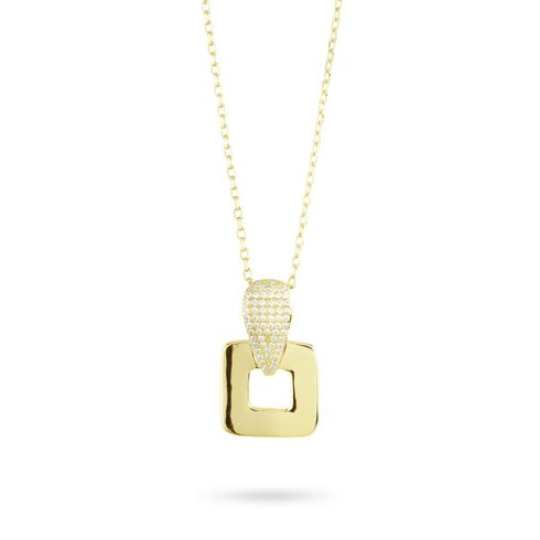 Collana Boccadamo GR920D Placcata oro Pendente Zirconi | Gioiellitosti.it