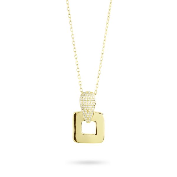 Collana Boccadamo GR920D Placcata oro Pendente Zirconi | Gioiellitosti.it