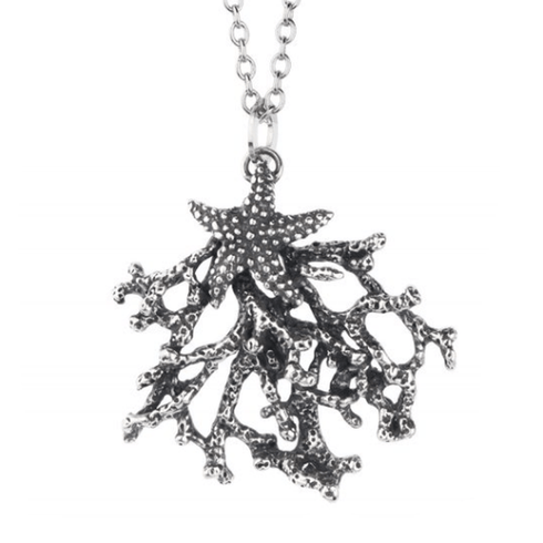Collana Ciondolo argento Corallo SUALI' 2150/45 collezione mare | Gioiellitosti.it