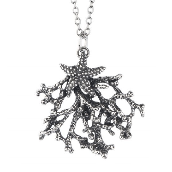 Collana Ciondolo argento Corallo SUALI' 2150/45 collezione mare | Gioiellitosti.it