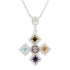 Collana Croce Argento 925 Zirconi Multicolor Michele Affidato CL-TY-000570 | Gioielli Tosti