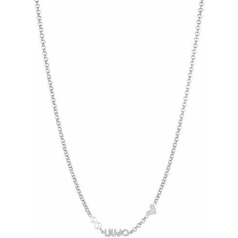 Collana Liu Jo LJ1689 perla e cuore con cristalli | Gioiellitosti.it