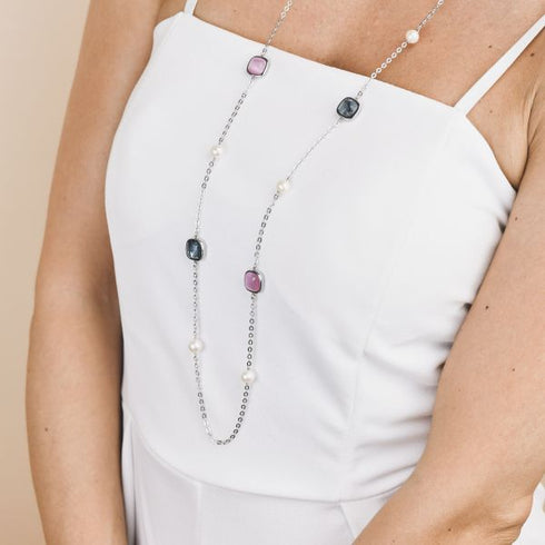 Collana lunga catena acciaio Boccadamo XGR714 | Gioiellitosti.it