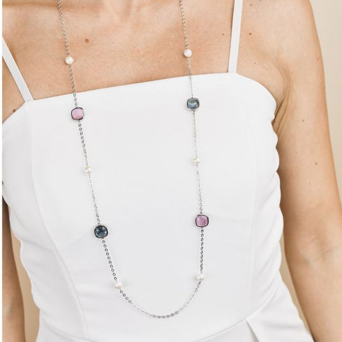 Collana lunga catena acciaio Boccadamo XGR714 | Gioiellitosti.it