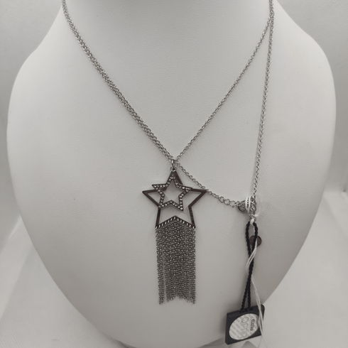 Collana lunga Liu Jo LJ1203 ciondolo stella con cristalli | Gioiellitosti.it