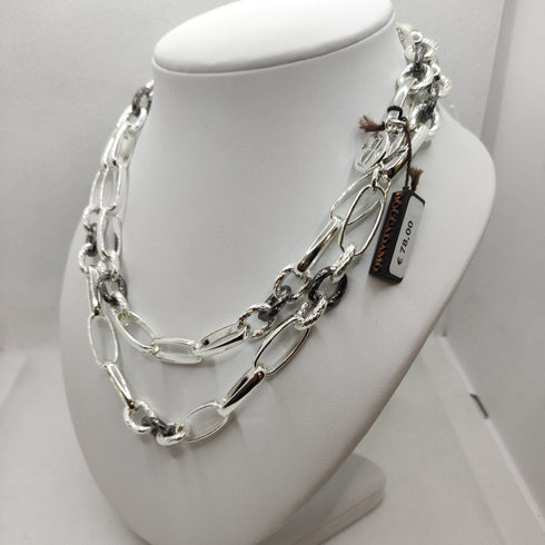 Collana lunga maglia catena acciaio Boccadamo XGR598 | Gioiellitosti.it