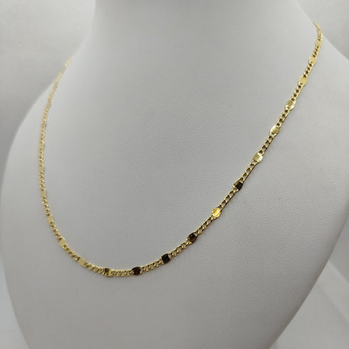 Collana oro 18 kt maglia piatta 50 cm 3.40 gr | Gioiellitosti.it