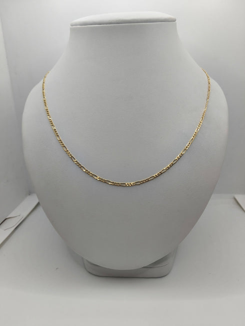 Collana oro 18k catena Groumette alternata unisex 3.70 gr | Gioielli Tosti