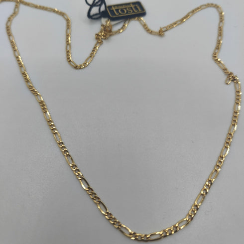 Collana oro 18k catena Groumette alternata unisex 3.70 gr | Gioielli Tosti