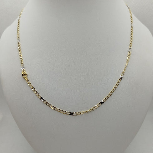 Collana oro 18k catena maglia intrecciata 50 cm 3.0 gr | Gioiellitosti.it