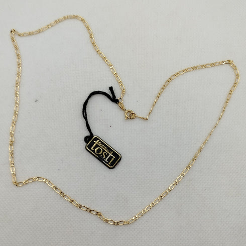 Collana oro 18k catena maglia intrecciata 50 cm 3.10 gr | Gioiellitosti.it