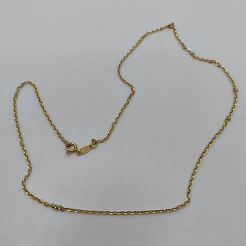 Collana oro 18k catena maglia intrecciata 50 cm 4.10 gr | Gioiellitosti.it