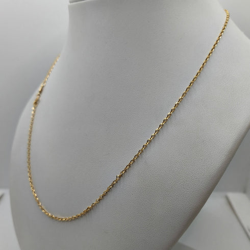 Collana oro 18k catena maglia intrecciata 50 cm 4.10 gr | Gioiellitosti.it