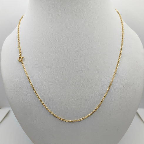 Collana oro 18k catena maglia intrecciata 50 cm 4.10 gr | Gioiellitosti.it