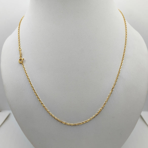Collana oro 18k catena maglia intrecciata 50 cm 4.10 gr | Gioiellitosti.it