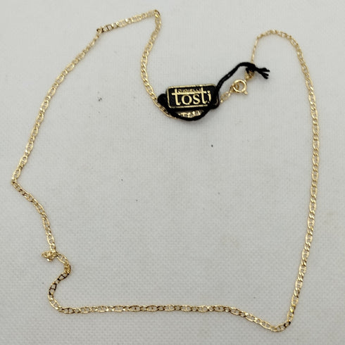 Collana oro 18k Catena Maglia Marinara 50 cm 3.30 gr | Gioiellitosti.it