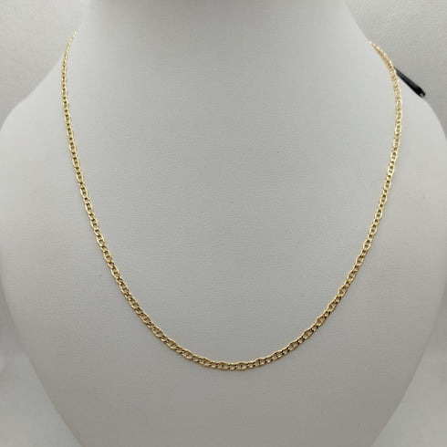 Collana oro 18k Catena Maglia Marinara 50 cm 3.30 gr | Gioiellitosti.it