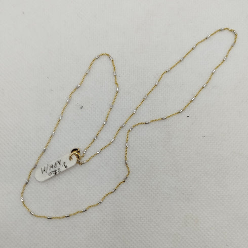 Collana oro 18k Girocollo finitura diamantata 44 cm 2.20 gr | Gioiellitosti.it