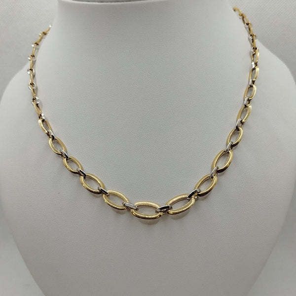 Collana oro 18k Girocollo maglia ovale 47 cm 9.40 gr | Gioiellitosti.it